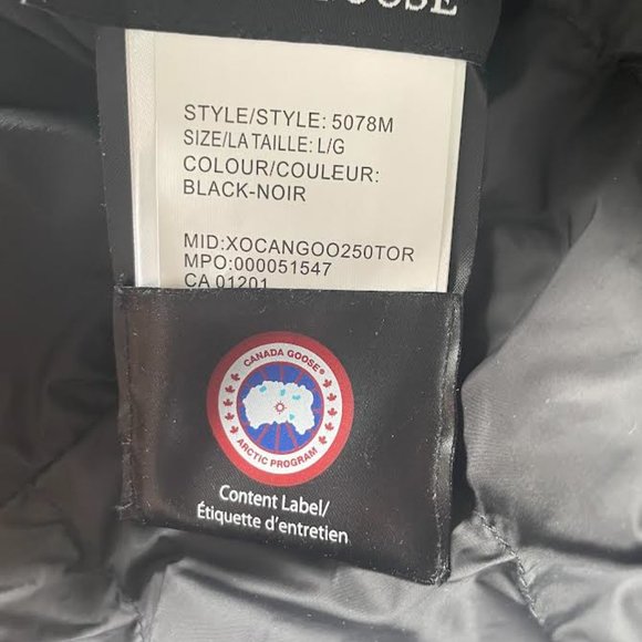 SOLD - Black Canada Goose Lodge Hoody - Picture 9 of 13